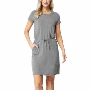 T-Shirt dress W/pockets soft loungewear comfort